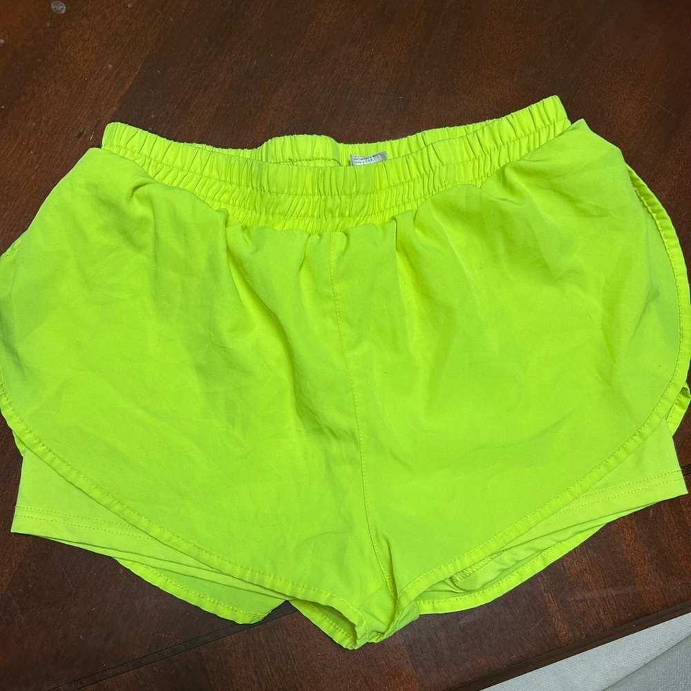 SHEIN Neon Lime Athletic Shorts